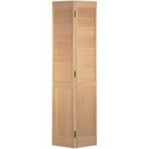 NAME: (2) NEW MASONITE 24" X 80" BI FOLD DOOR SETS, WOOD FINISH