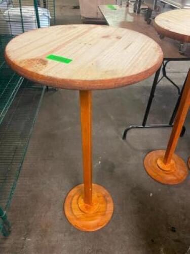DESCRIPTION: (4) 42" WOODEN PUB TABLE PEDESTALS. THIS LOT IS: SOLD BY THE PIECE QTY: 4