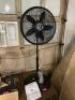 NAME: BRAND NEW Cyclone Adjustable-Height 18 in. 3 Speed Black Oscillating Pedestal Fan - 2