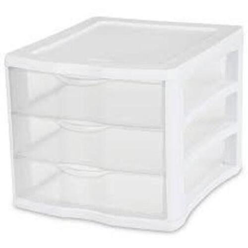 (1) 3 DRAWER CART