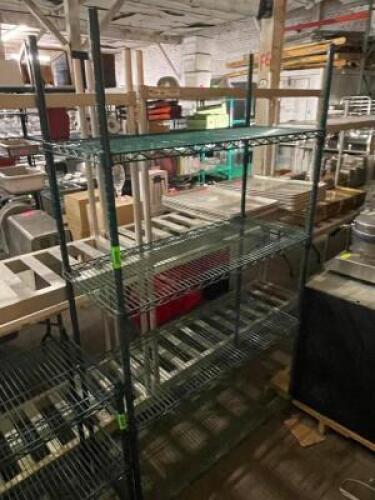 DESCRIPTION: 48" X 14" FOUR TIER WIRE SHELF SIZE: 48" X 14" X 72" QTY: 1