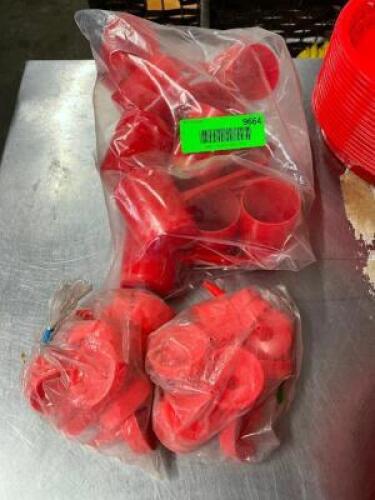 DESCRIPTION: (1) BAG OF 2 OZ RED PLASTIC PORTION SCOOPS THIS LOT IS: ONE MONEY QTY: 1