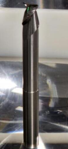 (3) TWO FLUTE SOLID CARBIDE REDUCED NECK ROUGHING/FINISHING END MILL