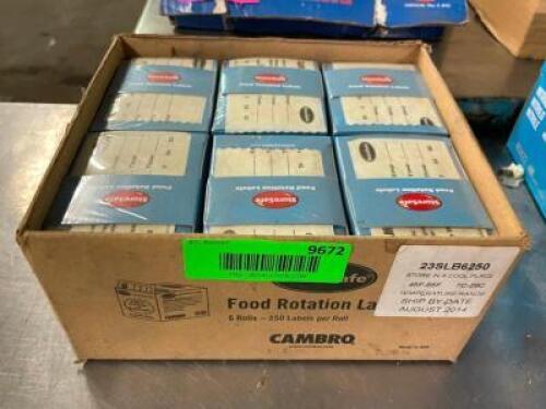 DESCRIPTION: (1) CASE OF FOOD ROTATION LABELS THIS LOT IS: ONE MONEY QTY: 1