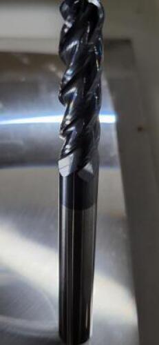 (2) 4 FLUTE CARBIDE BALL END MILL