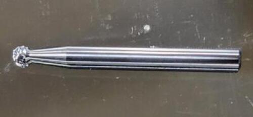 (1) CARBIDE DOUBLE CUT BALL BURR