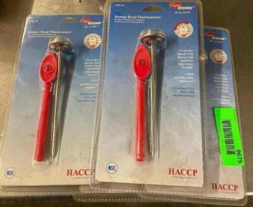 DESCRIPTION: (3) HACCP INSTANT THERMOMETERS - NEW THIS LOT IS: SOLD BY THE PIECE QTY: 3