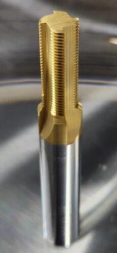 (4) SOLID CARBIDE STRAGHT FLUTE THREAD MILL