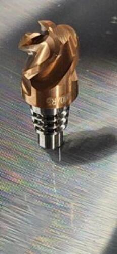 (5) SOLID CARBIDE COROMILL END MILL TIP INSERT