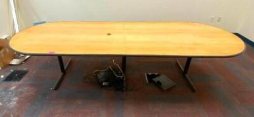 (2) 48" X 42" HALF CIRCLE ROLLING TABLES