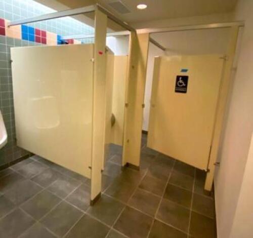 2-SECTION COMMERCIAL BATHROOM STALL UNIT