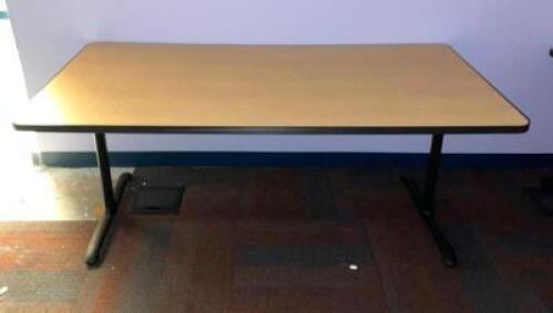 72" X 36" WOODEN DESK