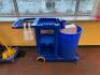 TRADITIONAL JANITOR CART W/ CONTENTS INCLUDED - 4