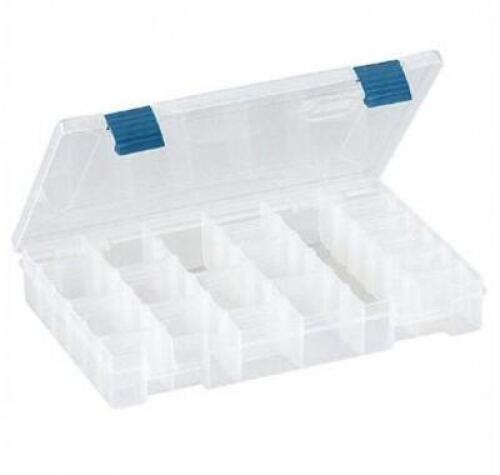 DESCRIPTION (6) PLANO MOLDING COMPARTMENT BOX BRAND/MODEL 2-3600-01 ADDITIONAL INFORMATION CLEAR/6-21 ADJUSTABLE COMPARTMENTS/RETAILS AT $47.4 PER LOT