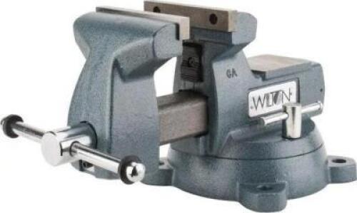 DESCRIPTION (1) WILTON BENCH & PIPE COMBINATION VISE BRAND/MODEL 746 ADDITIONAL INFORMATION SWIVEL BASE/BOLT DOWN MOUNT/RETAILS AT $439.99 SIZE 17.7"L
