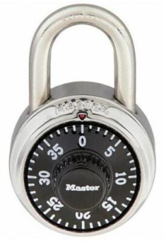 DESCRIPTION (1) PACK OF (50) MASTER LOCK COMBINATION PADLOCK BRAND/MODEL 1525 ADDITIONAL INFORMATION SILVER/HARDENED STEEL/RETAILS AT $465.00 PER LOT