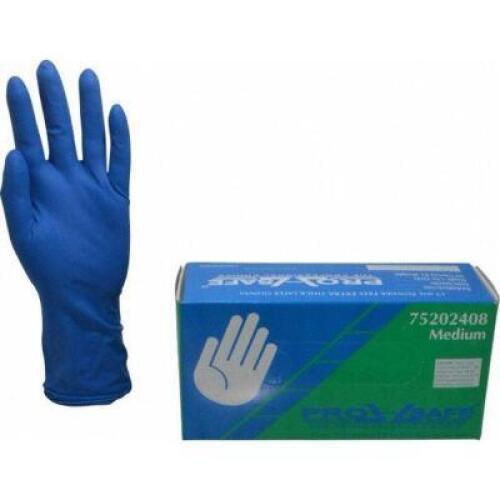 DESCRIPTION (5) PACKS OF (50) PRO-SAFE LATEX GOLVES BRAND/MODEL 75202408 ADDITIONAL INFORMATION BLUE/POWDERFREE/RETAILS AT $21.58 PER PK OF 50 SIZE ME