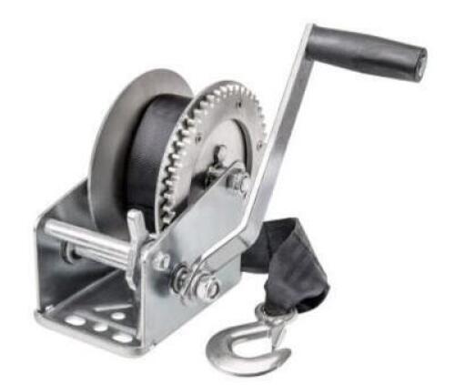 DESCRIPTION (1) REESE TRAILER WINCH BRAND/MODEL 74329 ADDITIONAL INFORMATION CAPACITY: 1,500LB/HIGH-CARBON/RETAILS AT $44.44 SIZE 20' X 2"-STRAP THIS