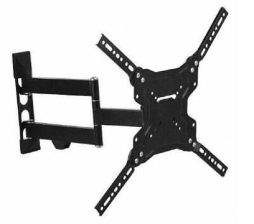 DESCRIPTION (1) STANLEY FULL MOTION TV MOUNT BRAND/MODEL TMX-104FM ADDITIONAL INFORMATION BLACK/WALL MOUNT/LOAD CAPACITY: 60 LB/RETAILS AT $45.74 SIZE