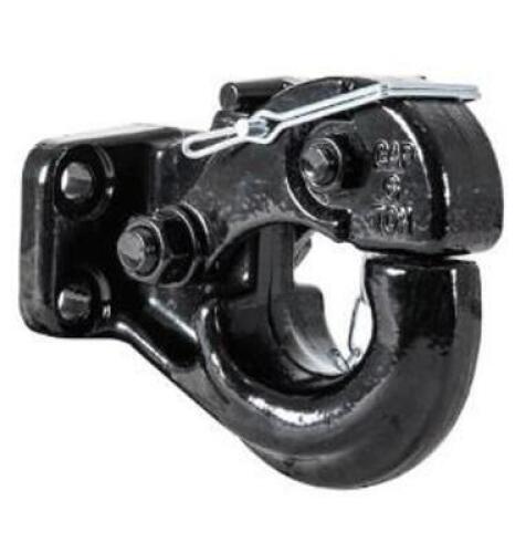 DESCRIPTION (1) BUYERS PINTLE HOOK BRAND/MODEL 10036 ADDITIONAL INFORMATION CAPACITY: 6 TON/BLACK/RETAILS AT $68.16 SIZE 1.75"CENTER TO CENTER L X 3.3