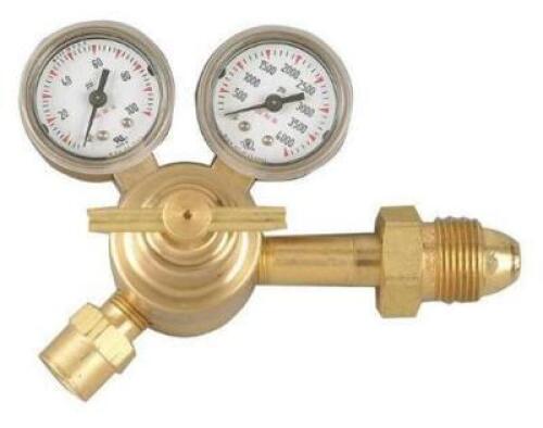 DESCRIPTION (1) RADNOR VICTOR NITROGEN REGULATOR BRAND/MODEL 250-500-580 ADDITIONAL INFORMATION SINGLE STAGE/RANGE: 10-500PSIG/RETAILS AT $196.39 SIZE