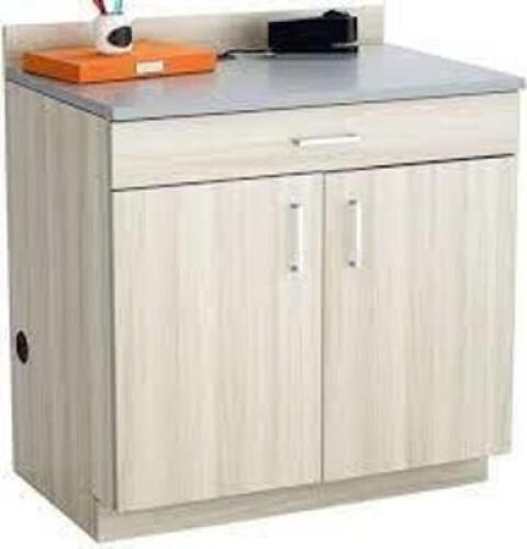 DESCRIPTION: (1) TWO DOOR W DRAWER BASE CABINET BRAND/MODEL: SAFCO #1701VS INFORMATION: VANILLA STIX RETAIL$: $1,213.00 EA QTY: 1