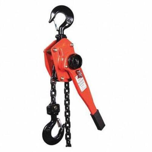 DESCRIPTION: (1) LEVER CHAIN HOIST BRAND/MODEL: DAYTON #4ZX50 RETAIL$: $1,010.39 EA SIZE: 6000 LB LOAD CAP 20 FT HOIST LIFT 1 29/64 HOOK OPENING QTY: