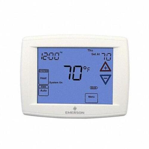 DESCRIPTION: (1) LOW VOLTAGE THERMOSTAT BRAND/MODEL: EMERSON #1MBD7 RETAIL$: $221.50 EA QTY: 1