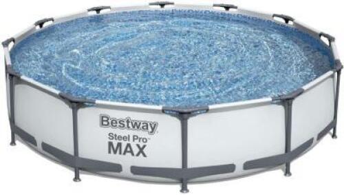 DESCRIPTION (1) BESTWAY ABOVE GROUND POOL BRAND/MODEL 56417 ADDITIONAL INFORMATION GRAY & BLUE/3-PLY WALLS/RETAILS AT $349.99 SIZE 12'DIA X30" THIS LO