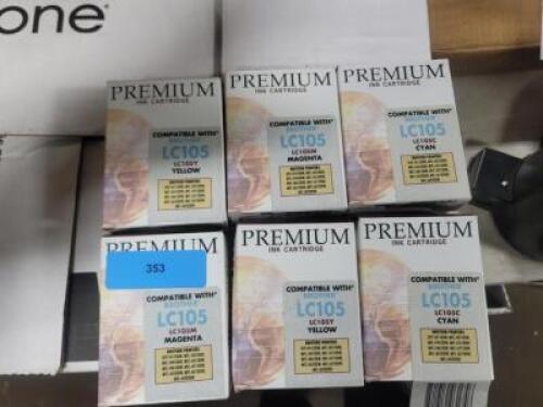 DESCRIPTION: (6) INK CARTRIDGES BRAND/MODEL: BROTHER INFORMATION: MUST COME INSPECT RETAIL$: $50.00 EA SIZE: LC105 QTY: 6