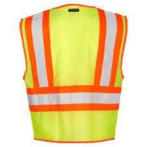 DESCRIPTION: (6) COOL MESH CONTRASTING SAFETY VEST BRAND/MODEL: ML KISHIGO #1056 INFORMATION: GREEN AND YELLOW RETAIL$: $15.04 EA SIZE: 4XL QTY: 6