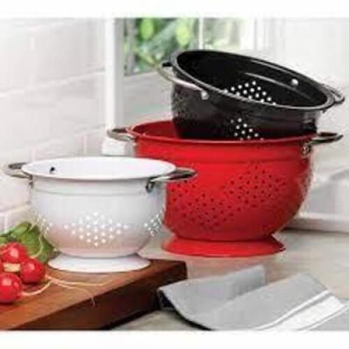 DESCRIPTION: (1) 3-PIECE COLANDER SET BRAND/MODEL: MIU #1295686 INFORMATION: WHITE RETAIL$: $30.00 EA QTY: 1