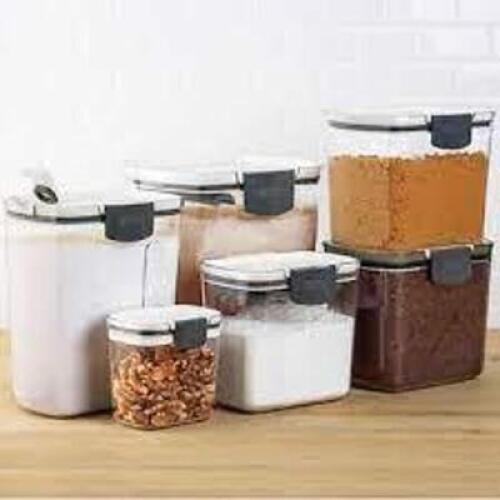 DESCRIPTION: (1) SET OF (6) BAKERS STORAGE CONTAINERS RETAIL$: $53.95 EA QTY: 1