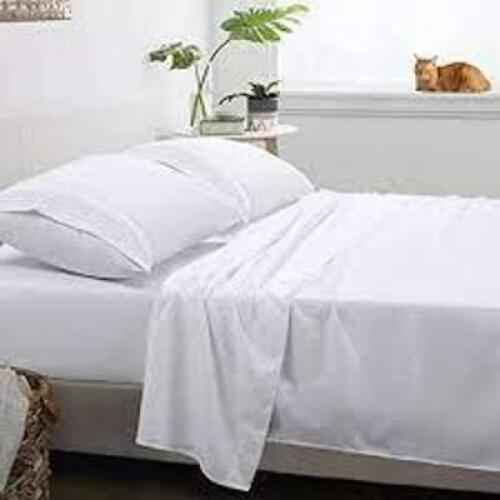DESCRIPTION: (1) 4 PIECE SHEET SET BRAND/MODEL: KING INFORMATION: WHITE RETAIL$: $40.00 EA SIZE: KING QTY: 1