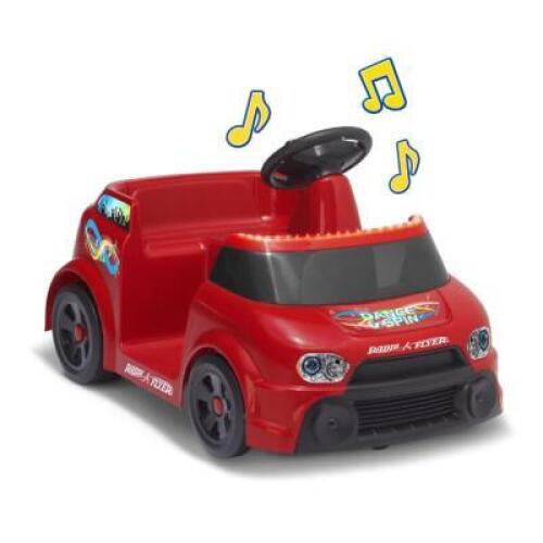 DESCRIPTION (1) RADIO FLYER DJ DANCE & SPIN BRAND/MODEL 998Z ADDITIONAL INFORMATION MAX WEIGHT CAPACITY: 43 LB/ALLOWS UP TO 2 MPH/RETAILS AT $81.39 TH