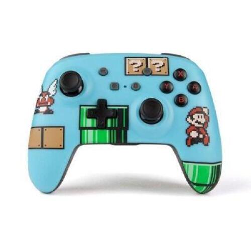 DESCRIPTION: (1) SUPER MARIO BROS.3 ENHANED WIRELESS NINTENDO SWITCH CONTROLLER BRAND/MODEL: NINTENDO RETAIL$: 19.99 QTY: 1