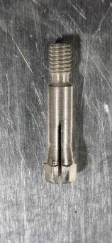 DESCRIPTION: (5) EXTENTION COLLET FOR 1/8" MICRO DRILLS BRAND/MODEL: WHITNEY TOOL 05006069 RETAIL$: $16.2 EA SIZE: 1/8" QTY: 5