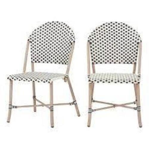 DESCRIPTION (2) ARMLESS PARISIAN CHAIR BRAND/MODEL BETTER HOMES AND GARDENS # 585676199 ADDITIONAL INFORMATION BLACK RETAILS FOR $112.19 THIS LOT IS S