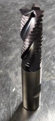 DESCRIPTION: (1) POWDERED METAL CORNER CHAMFER ROUGHING END MILL BRAND/MODEL: ACCUPRO 75632794 RETAIL$: 92.34 SIZE: 5/8" DIA 1-5/8" LOC QTY: 1