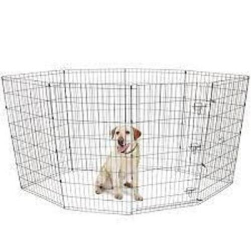 DESCRIPTION (1) OUTDOOR PET EXERCISE PLAYPEN BRAND/MODEL VIBRANT LIFE #576865390 ADDITIONAL INFORMATION RETAILS FOR $62.46 SIZE 42 X 42 THIS LOT IS ON