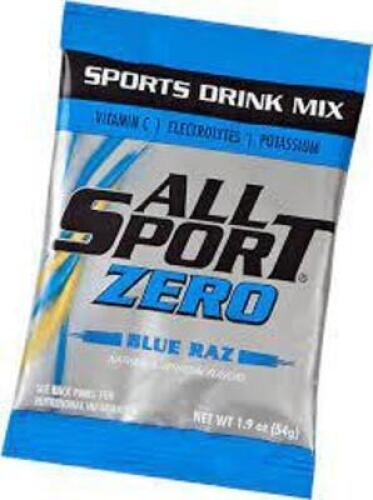 DESCRIPTION: (6) SPORTS DRINK MIX POWDER CONCENTRATE BRAND/MODEL: ALL SPORT #35YL24 INFORMATION: BLUE RAZ RETAIL$: $6.12 EA SIZE: 1.9 OZ QTY: 6
