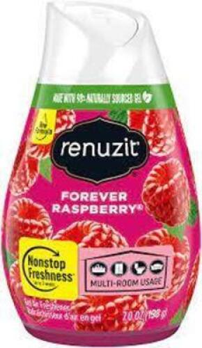 DESCRIPTION: (6) AIR FRESHNERS BRAND/MODEL: RENUZIT INFORMATION: FOREVER RASPBERRY RETAIL$: $2.00 EA SIZE: 1 OZ CONE QTY: 6