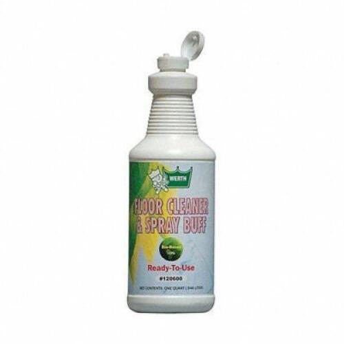 DESCRIPTION: (4) FLOOR CLEANER & D'SPRAY BUFF BRAND/MODEL: WERTH SANITARY SUPPLY #35YL29 RETAIL$: $12.00 EA SIZE: 1 QT QTY: 4