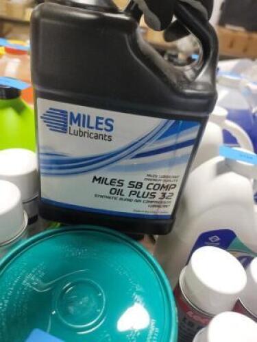 DESCRIPTION: (2) AIR COMPRESSOR LUBRICANT BRAND/MODEL: MILES LUBRICANTS RETAIL$: $103.21 EA SIZE: 1 GALLON QTY: 2