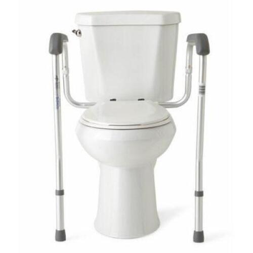DESCRIPTION (1) FOLDABLE TOILET SAFETY RAIL AND GRAB BAR BRAND/MODEL MEDLINE #579735886 ADDITIONAL INFORMATION RETAILS FOR $30.00 SIZE ADJUSTABLE HEIG