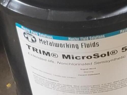 DESCRIPTION: (1) TRIM MICROSOL 585XT BRAND/MODEL: METALWORKING FLUIDS RETAIL$: $200.00 E SIZE: 5 GALLON QTY: 1