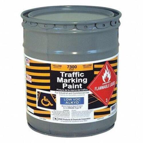 DESCRIPTION: (1) TRAFFIC ZONE MARKING PAINT BRAND/MODEL: RAE #4YNX8 INFORMATION: YELLOW RETAIL$: $330.72 EA SIZE: 5 GALLON QTY: 1