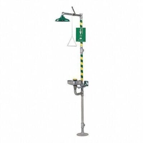 DESCRIPTION: (1) SHOWER WITH EYE WASH BRAND/MODEL: HAWS #4HRW9 RETAIL$: 1446.04 QTY: 1
