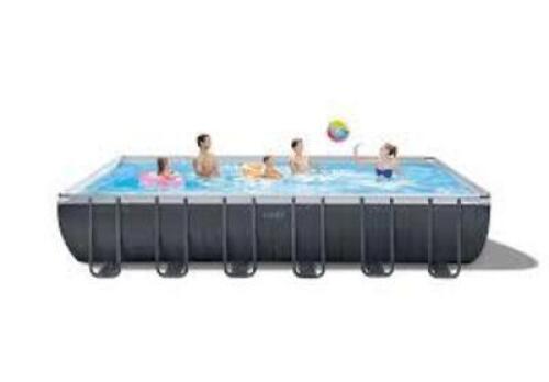 DESCRIPTION: (1) FRAME ABOVE GROUND POOL W/ SAND FILTER PUMP BRAND/MODEL: INTEX #26363EH RETAIL$: $1500.00 EA SIZE: 24X12X52 QTY: 1