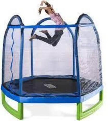 DESCRIPTION: (1) MY FIRST TRAMPOLINE BRAND/MODEL: BOUNCE PRO RETAIL$: $122.00 EA SIZE: 7' QTY: 1